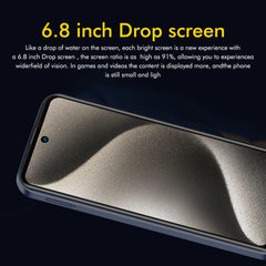 Global Version I16 Pro Max Smartphone Android,6.8'',12GB RAM 512GB ROM,Dual SIM,Mobile phones,Google Play Store,24+48MP,6800mAh