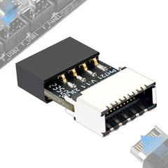محول اللوحة الأم USB C هيكل اللوحة الأم محول USB 2.0 9 دبابيس ذكر إلى TYPE-E أنثى مقبس TYPE-C 9 دبابيس PH721