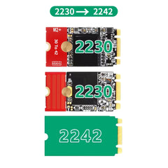 محول لوحة تمديد TISHRIC M.2 NGFF NVME SSD بطول 2230 و2242 و2260 و2280 M2 مع حامل بطاقة تمديد و5 أطوال قابلة للتعديل