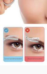 Eyebrow Scissors For Men And Women Makeup Tools One Metal Texture With Comb Eyebrow Razor Beauty Scissors Stainless Steel