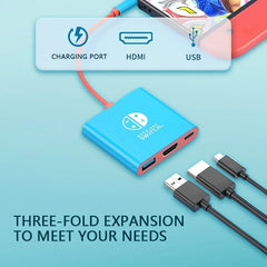 The USB-C to HDMI adapter supports 4K/1080P TV mode switching and is compatible with a variety of models