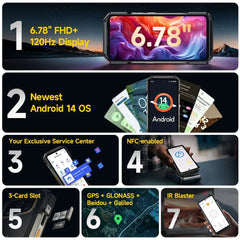 Ulefone Armor 27T 4G THERMAL BY FLIR® Rugged Phone 10600mAh Up to 24GB+256GB  6.78"FHD 120Hz Night Vision Android 14 Smartphone