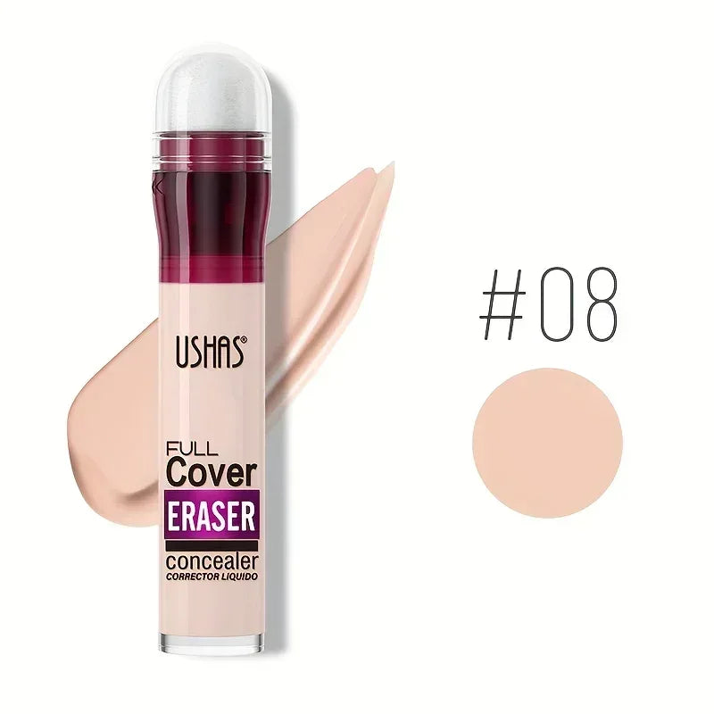 Liquid concealer with sponge applicator, shade #08, peach beige swatch