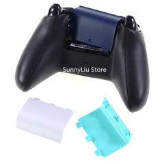 1pc New Replacement battery cover cap door with logo for xbox one controller xbox one s gamepad battery cover case