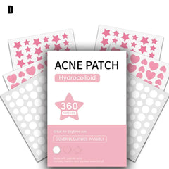 360Pcs Colorful Invisible Pimple Removal Anti-Acne Hydrocolloid Patches Spots Marks Concealer Beauty Makeup Tool Repair Sticker