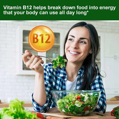 Vitamin B12 6000MG, Methylcobalamin Supplement for Mind, Energy, Brain, Mood, Heart Support, 30/60/120 Capsules