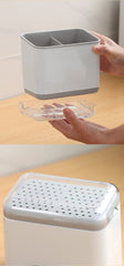 Double Layer Detachable Chopsticks Cage Multifunctional Spoon Fork Storage Holder Cutlery Organizer Kitchen Accessories