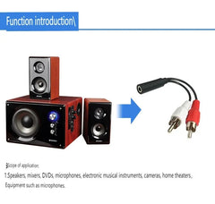 Lotus Revolution 2 Lotus Seat RCA Revolution 2RCA أنثى 1RCA أنثى 2RCA ذكر كابل صوت لمدة دقيقة واحدة كابل AV