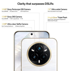 هاتف realme 14 Pro Plus 5G NFC Snapdragon 7s Gen 3، كاميرا Periscope OIS بدقة 50 ميجابكسل 3X، شاشة منحنية 6.83 بوصة، بطارية 6000 مللي أمبير في الساعة، IP69