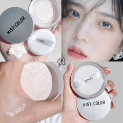 Exquisite clear honey powder loose powder matte finish lasting waterproof, sweat-proof, non-peeling makeup fixing loose powder