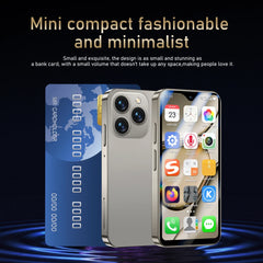 هاتف SOYES XS18 Pro Max Mini الذكي 4G WIFI 4.3 بوصة 2 جيجابايت + 16 جيجابايت شاشة عالية الدقة ثنائي الشريحة معالج رباعي النواة هاتف Android Google Play Store