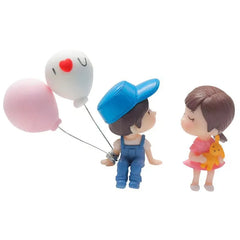 Car Accessories Cute Cartoon Couples Action Figure Figurines Balloon Ornament Auto Interior Dashboard for Girls Gifts