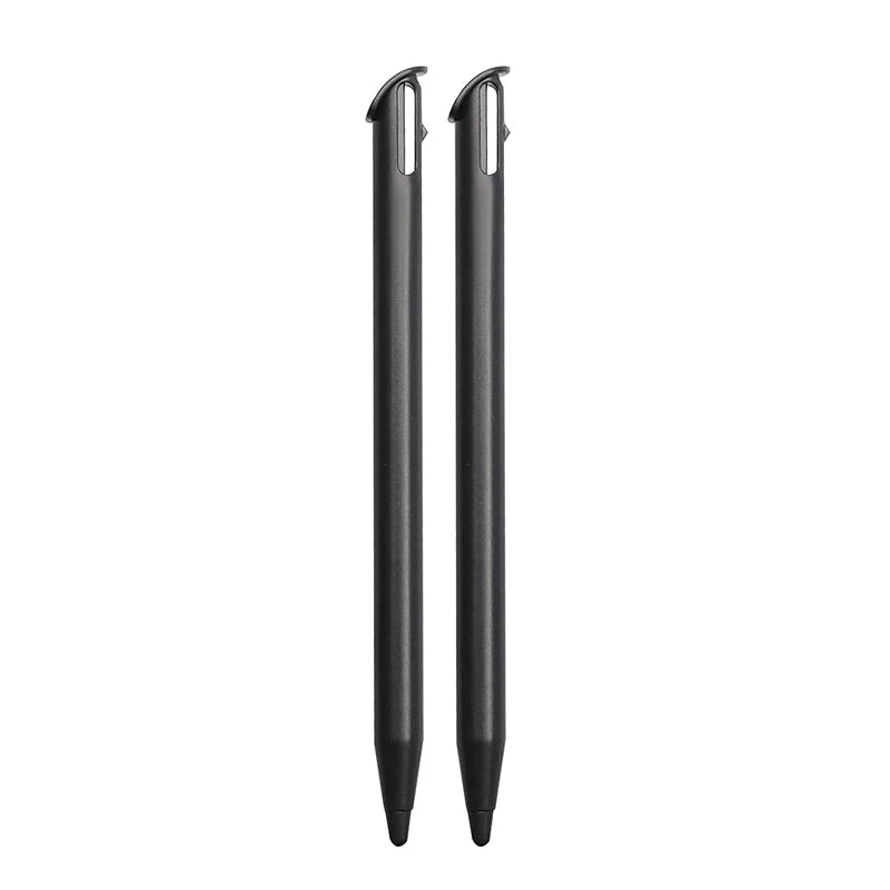 2pcs Stylus Pens for New 3DS XL Gaming Console Replacement Pen Plastic Touch Screen Pen Black White