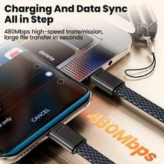 Olaf 60W USB Type C to Type C Cable Data Short Cable For iPhone 15 16 Samsung Xiaomi Fast Charging USB C to ios Cable Keychain