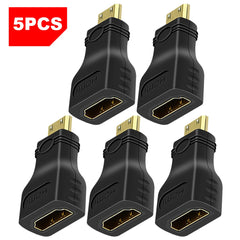 محول QGeeM MINI HDMI ذكر إلى HDMI أنثى محول HDMI إلى MINI HDMI 1080 P 2K 4K لأجهزة الكمبيوتر الصغيرة HDTV HD CAMERA 5504
