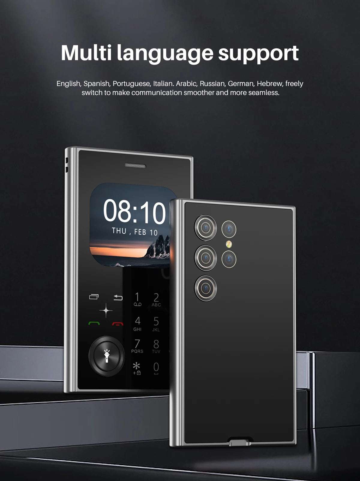 New SERVO V8 Card Cellphone 2G GSM FM Radio Magic Voice MP3 Player Dual SIM Fashion Functional Small Mobile Phone Headphone Jack
