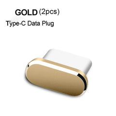 Metal Type C Dust Plugs Cellphone Anti-dust Protectors for Apple IPhone 15 Pro Max/15 Plus/15 Pro Samsung Dustplug