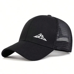 Unisex Mountain Range Embroidery Baseball Net Caps Spring Summer Outdoor Adjustable Casual Hats Dad Hat Sunscreen Hat