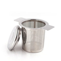 Stainless Steel Tea Infuser with Leak Proof Lid - Fine Mesh Filter for Loose Tea, Coffee & Herbs Safe for Home