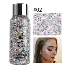 Eye Glitter Nail Hair Body Face Gel Art Waterproof High Gloss Glitter Body Multifunctional Makeup Decoration Party Festival