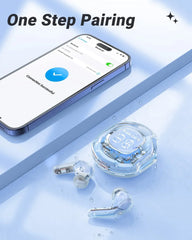 T8 PRO Tws Bluetooth Earbuds Transparent with LED Digital Display Wireless In-Ear Earphone for Xiaomi Huawei iPhone Headphone