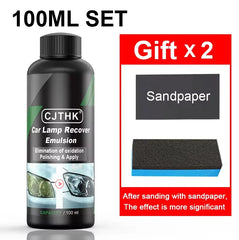 Car Headlight Restoration Polishing Kits Headlamp Scratch Remover Repair Cleaning Paste Remove Oxidation Headlight Polish Liquid