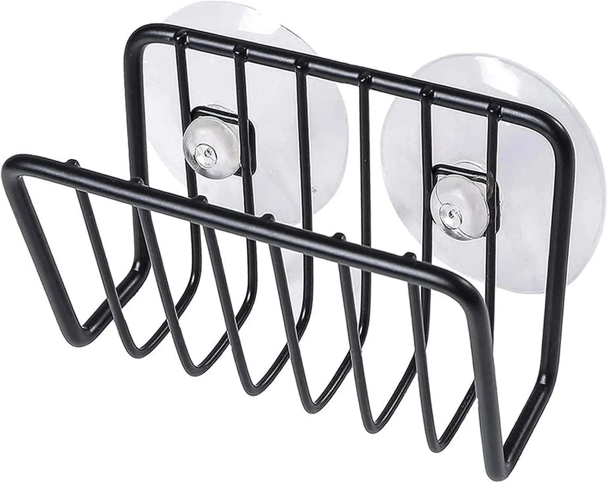Sponge Holder For Kitchen Sink, Stainless Steel Suction Cup Sponge Caddy Kitchen Supplies Wall Mounted Sink Kitchen Organizer