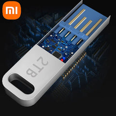 محرك أقراص فلاش USB 3.2 عالي السرعة من شاومي بسعة 2 تيرابايت، محرك أقراص USB محمول مقاوم للماء بسعة 1 تيرابايت و512 جيجابايت و256 جيجابايت، جديد