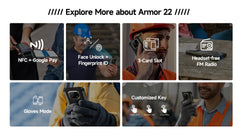 Ulefone Armor 22 Android 13,16GB (8+8GB RAM ),128GB/256GB ROM, 6.58" 120Hz ,6600mAh 33W,NFC,64MP Night Camera, Global Version