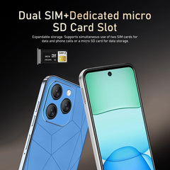 Global Vision I16 Pro Smartphone 5G Android 5300mAH 12GB RAM 512G ROM 6.56Inch 1080x2640HD 24+48MP MTK10 4G Network Mobile Phone