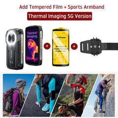【العرض الأول عالميًا】هاتف Ulefone Armor Mini 20T Pro 5G بشاشة 4.7 بوصة وإضاءة LED ونظام تشغيل Android 14 وبطارية 6200 مللي أمبير في الساعة وذاكرة 16 جيجابايت + 256 جيجابايت وقوة 33 وات