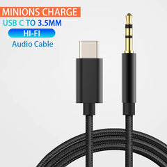 كابل صوت USB من النوع C إلى 3.5 مم AUX سماعة رأس ومحول مقبس سماعة رأس AUX للسيارة لهاتف Samsung S20 Plus Note 20 S21 Ultra Tab S7