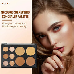 10 Colors Concealer Palette Eye Repairing Base Palette Matte Dark Circles Tattoo Contour Covering Concealer Cream Lasting Makeup
