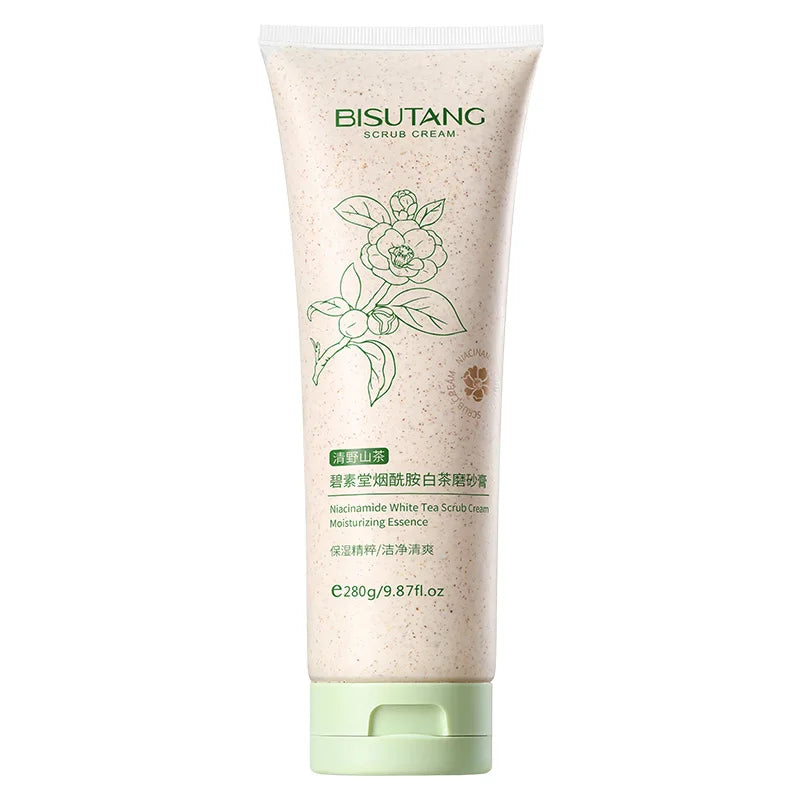 Bisutang Niacinamide White Tea Scrub Improves dull skin tone Brightens skin tone Gentle and moisturizing skin care products
