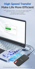 محرك أقراص صلبة محمول بسعة 1 تيرابايت، محركات أقراص صلبة خارجية بسعة 2 تيرابايت، محرك أقراص ذو حالة صلبة بسعة 4 تيرابايت، منفذ USB 3.1 لأجهزة الكمبيوتر المحمولة/الكمبيوتر الشخصي/أجهزة ماك/الهواتف 2025