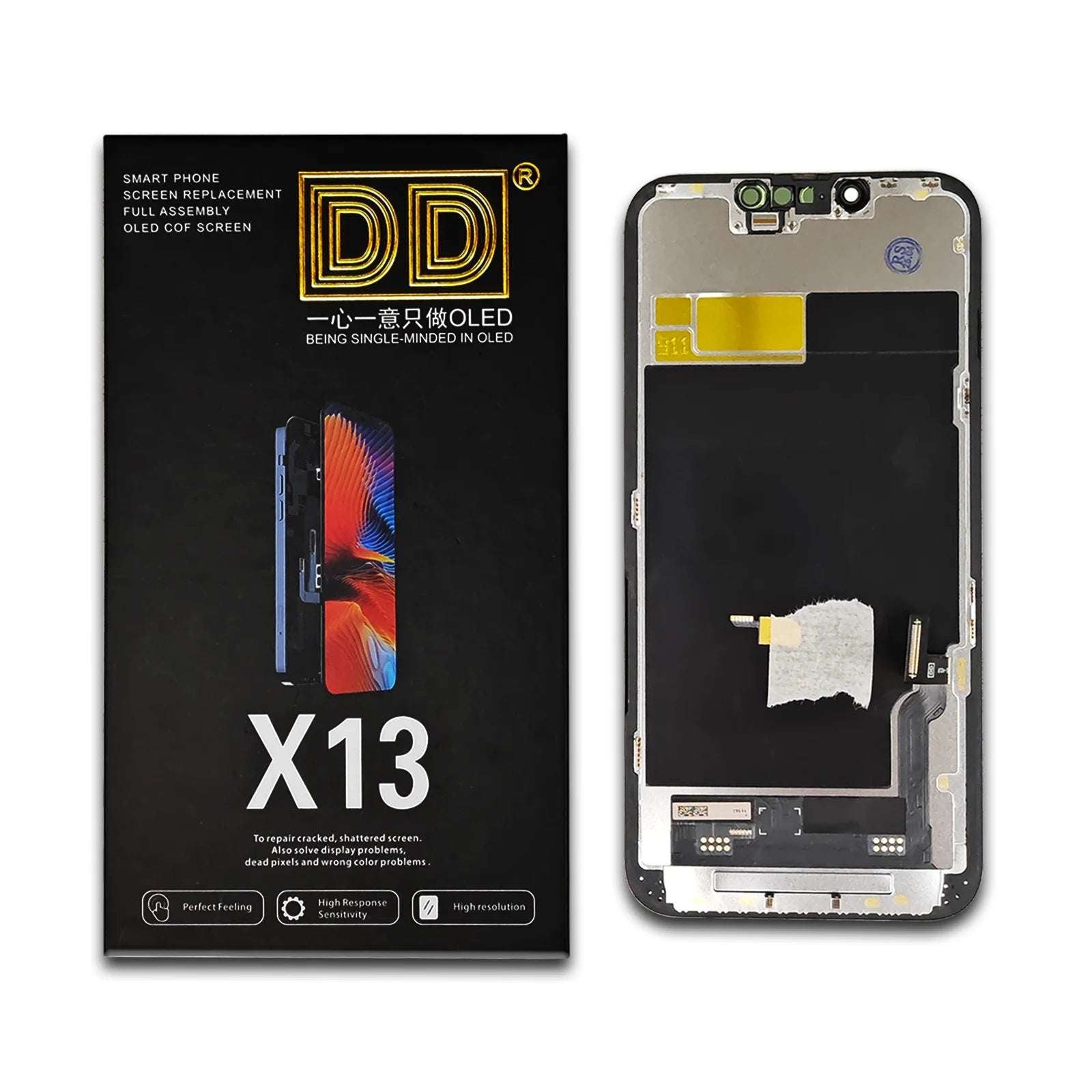 DD 16PM OLED Display For iPhone 13 13Pro 13Promax LCD Display Touch Screen Digitizer For XS MAX 14 14Plus 14Pro 15 16E Soft/Hard