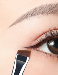 3pcs Eye Makeup Brush Ultra Fine Eyeliner Brush Set, Including Straight, Angled, Bent Tip, Suitable For Makeup