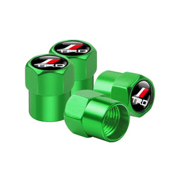 4PCS Car Badge Wheel Tires Valve Caps Metal Tyre Dust Covers For Toyota Fortuner Chr Verso Prius Hiace Trd Yaris Corolla Camry