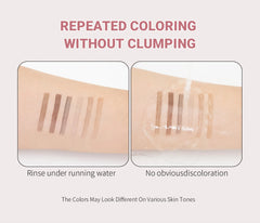 4 Fork Tip Eyebrow Pencil 3D Microblading Waterproof Dark Brown Natural Colour Fine Stroke Magic Eyebrow Pencil 2024 New Ladies