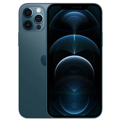 هاتف Apple iPhone 12 pro Max الأصلي غير مقفول بشاشة 6.7 بوصة وذاكرة 128 جيجابايت وذاكرة 256 جيجابايت وبطاقة هوية وجه وNFC وذاكرة قراءة فقط ومعالج A14 Bionic وiOS مستعمل