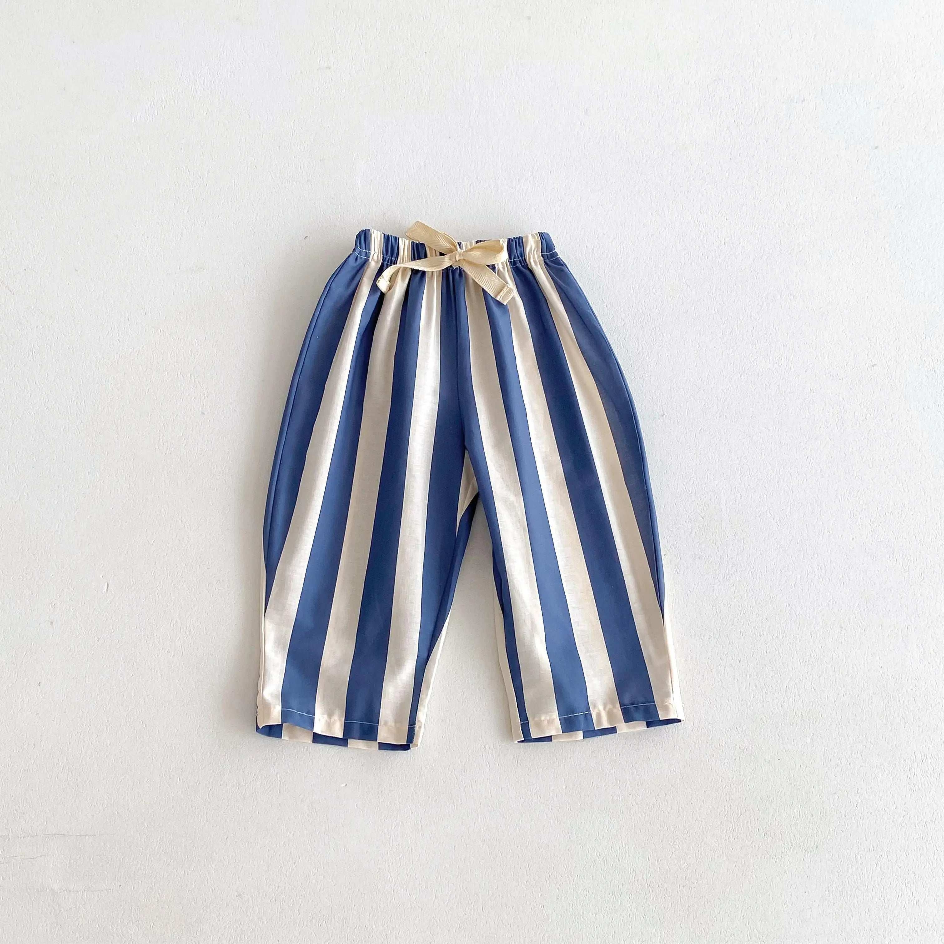 Fashion Striped Trousers For Children's Clothes Summer Thin Loose Casual Kids Harem Pants Toddler Costume Boys Girls Long Pant