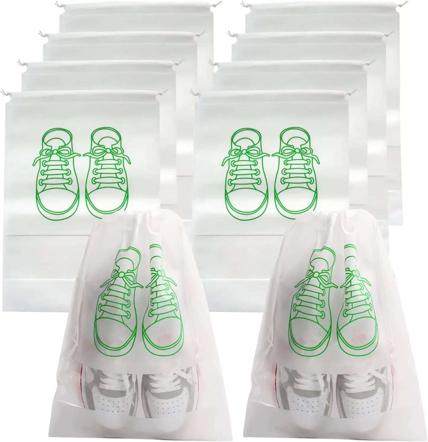 5/10PCS Shoes Storage Organizer Bags Non-Woven Shoe Dust Bags Portable Travel Shoe Bag Shoes Storage Packing Pouch Organizers