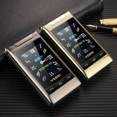 Yeemi G10-C 2G GSM Dual SIM Dual Screen Flip Feature Phone Big Fronts For Elder 2.8 inch FM Mp3/Mp4 Bluetooth Cheap Cellphone
