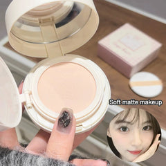 2 in 1 Double Layer Powder Cushion Clear Natural Lasting Brightening Gege Bear Makeup Concealer Loose Powder Cushion Cream