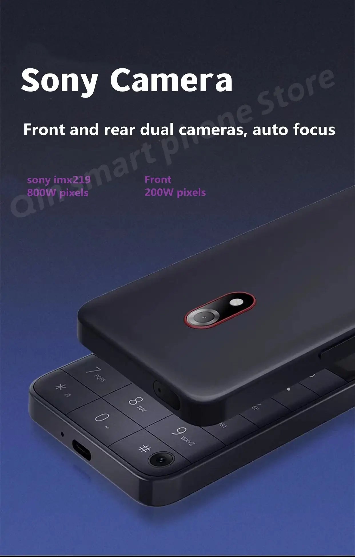 New Qin F22 Pro Smart Touch ScreenPhone Wifi 5G+3.5 Inch 4GB 64GB Add Google Store Android QinGlobal Version Mobile Phone