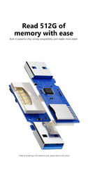 elough 2 in 1 TF SD Card Reader USB 3.0 USB 2.0 Memory Card Adapter Smart Cardreader Convertor for PC Laptop Accessories