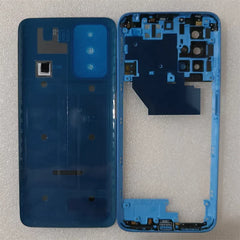 For Xiaomi Redmi 10 / 10 Prime 2022 Full Housing Case Middle Frame +Battery Back Cover Rear Door With Camera Lens Repair Parts