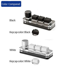 لوحة مفاتيح ميكانيكية USB Gamer بثلاثة مفاتيح ماكرو مخصصة للألعاب RGB ومقبض برمجة مخصص ولوحة مفاتيح صغيرة للفوتوشوب