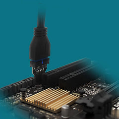 موصل توصيل اللوحة الأمامية من USB 2.0 9 سنون إلى USB 3.0 19 سنون، محول USB 3.0 19/20 سنون إلى USB 2.0 9 سنون