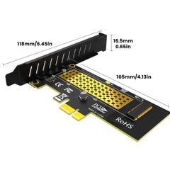 بطاقة محول JEYI M.2 NVME SSD إلى PCIE X1، بطاقة توسعة 2280 SSD PCIe 3.0 4.0 لأجهزة الكمبيوتر المكتبية، PCI-E GEN4 بسرعة كاملة 16 جيجابت في الثانية SK1